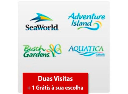 SeaWorld Two Park Ticket - Acima de 3 anos